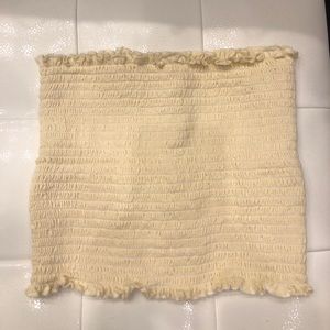 BRANDY MELVILLE light yellow one size top.
